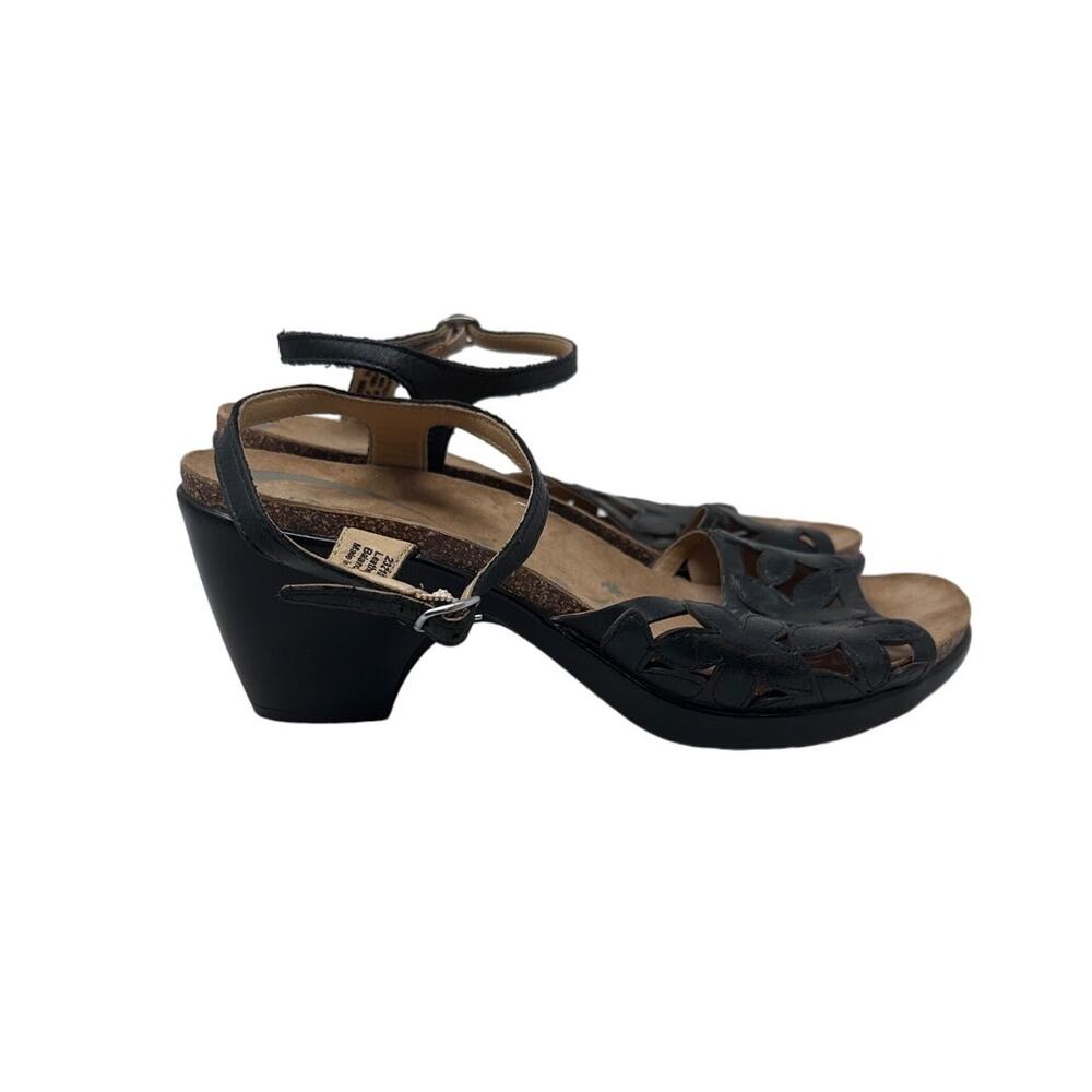 Dansko black floral cut out sandal size 40 - Picture 1 of 9